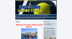 Desktop Screenshot of castrovalleyjuniortennis.com